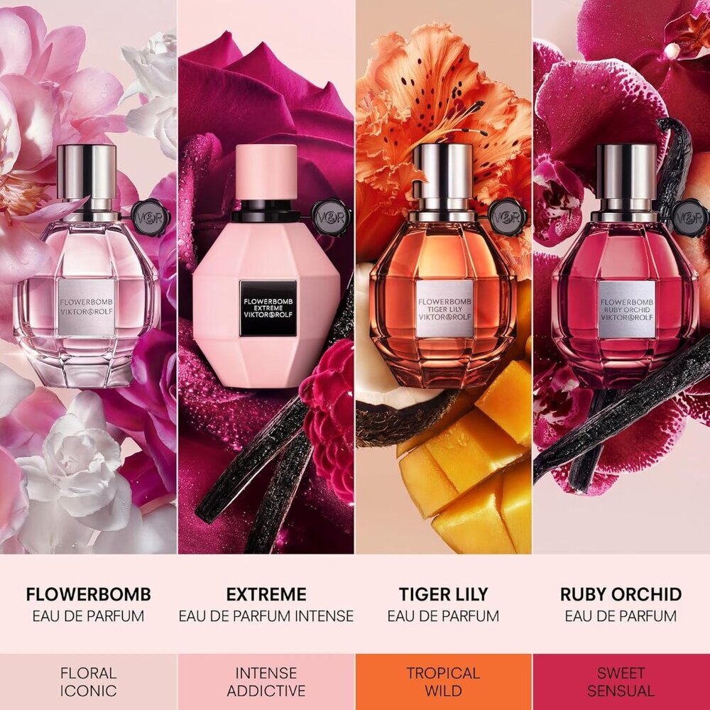 Flowerbomb Eau de Parfum - Women's Perfume - Floral & Woody - With Notes of Vani - Picture 7 of 8